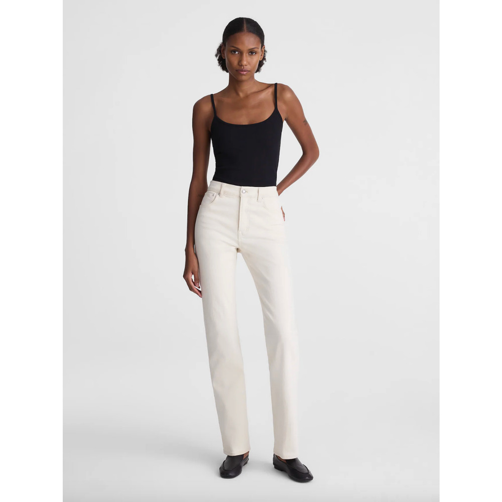 Madewell The Petite Longline Straight Jean Vintage Canvas Stretch US 25 P NWT